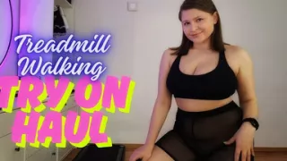 Trying on Sheer Shorts & Walking on Treadmill in Sneakers While Sharing My Fantasies About You