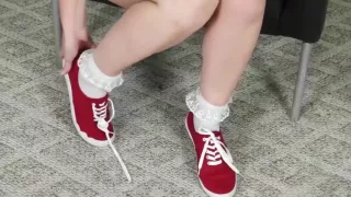 Sexy Cheerleader Prudence Pond Masturbates with a Vibrator