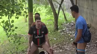 Me Perdi No Mato E Levei Rola De Dois Gostosos (completo No Red) 10 Min With Junior Delao, Luccas Melo And Bee F