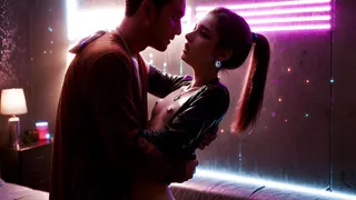 Leather & Neon - Her Whisper Lost in Electric Pleasure