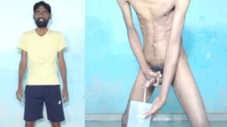 Rajesh Playboy 993 Masturbating Big Cock and Cumming in the Jar Handjob Blowjob Big Cumshot