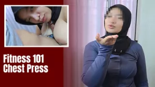 Hijab College Girl Give Tits Fuck to Unknown Guy Who Peek Her Training