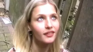 Stunning blonde German babe fucked in public