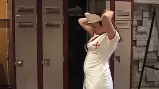 Stunning French nurse enjoys hot anal fuck