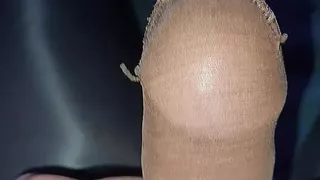 Cum in high spandex tights