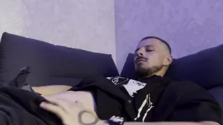 Young guy jerking off to the camera