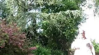 In an outfit with a little babydoll dress for a day