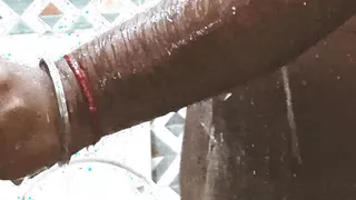 Feeling horny Hot showers, bathroom video , Musturbate ,big black dick ,cum