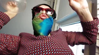 Sexy brunette with hairy pussy, doing housework naked. Latina with big tits, hairy pussy.