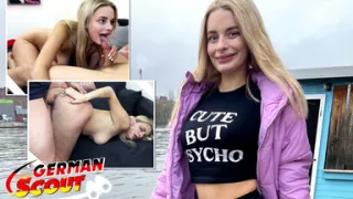 German Scout - Big Natural Saggy Tits Nurse Naomi Love Talk to Pick up Casting Fuck