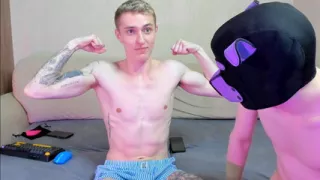 He looks at my muscles and wants me very much