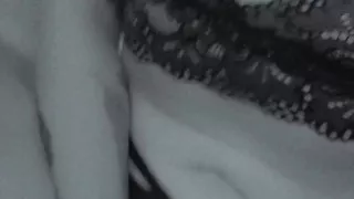 Sexy Babe Squirting in Lingerie