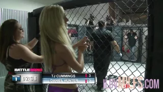 Chubby brunette milf getting cum on her big tits