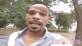 Shaved pussy of this blonde Milf is fucked passionately