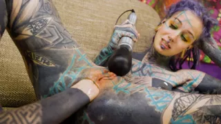 Alt cutie spreads wide and takes a deep, filthy ass fist stretching every inch with moans