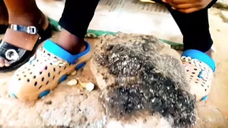 Feeling happy in village