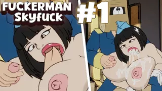 Chubby busty stewardess gives me a delicious blowjob on the plane (Fuckerman Skyfuck #1) - Jazziuu