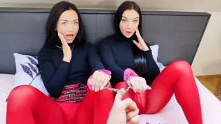 Part 1 -- Hardcore Handcuffed Threesome w Big Ass BFF Lady Gang & Zuzu Sweet, Scene #01