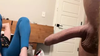 Dichflash After Teasing by Feets He Cum on Me 4 Times Part 1