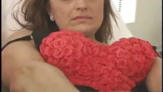 Busty granny gets double penetration from black and white men with huge dicks