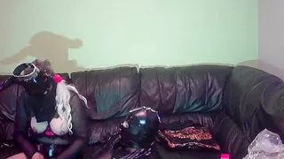 My wife fucks my face with her big dick