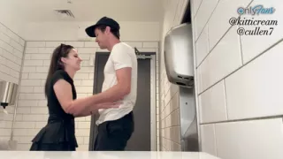 Teen Catches Stranger Looking Up Her Skirt And FUCKS Him In The Restroom