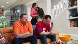 SuperSlutsa Game Day Train Desiree Dulce, Destiny Mira, September Reign Brazzers