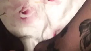 Footjob and Nylon Stockings