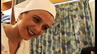 Redhead French nurse assfucked before a cumshot