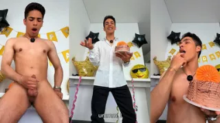 B-day Celebration with Cake and Milk