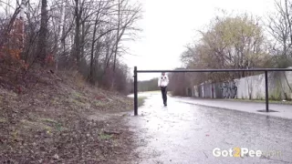 Wet Look Pulled Down by Got 2 Pee where girls come to piss