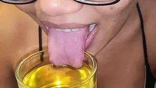 Piss and Cum Surprise 3 Months Pregnant