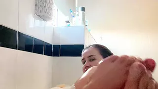 Put That Phone Down and Wash My Tits in the Bath with Me