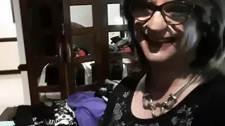 Crossdresser Fernanda Gomez Showing the Mess of Her "studio" Before Making Videos