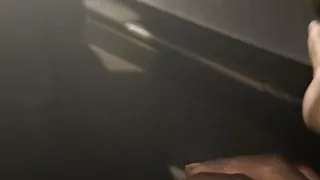 In Da Car Moaning,Gooning and Using My Pre Cum As Lube While In The Dark Wit Little Light