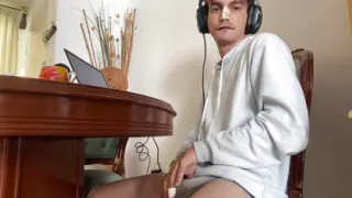 Twink Getting Horny While Watch Porn