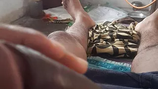 I am playing With My Big Black Cock, and I love to do it.