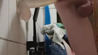 Come join me, a Femboy, having fun with my dildo in a bathtub