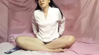 Sexy desi Asian chinese girl fingering hairy pussy part two