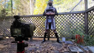 Crossdresser Jon Scarecrow BTS photoshoot