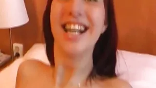 German Teen Riding Stepbro's Cock in Hotel Room