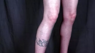 Crossdresser in Nylon Pantyhose and Hot High Heels - Trying on New Stockings