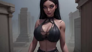 Goth Inspired Hentai Woman (slideshow)