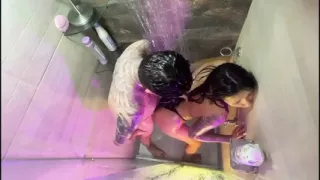 Adella Rangel likes to be fucked in the shower but not to come inside because she has a husband