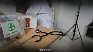 Doctor checking patient in clinic