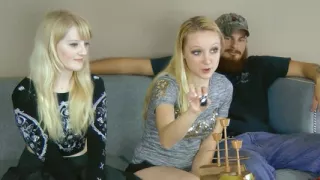 Blondes clash in a sexy Strip Pirate Pengins game