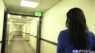 Horny milf businesswoman Alana Cruise fucks stranger at a hotel conference