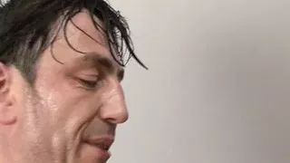 Hairy blonde German granny gets a facial after hard fuck