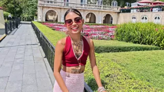 Huge Load of Cum on the Ass in the Middle of Amusement Park