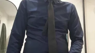 Suited Daddy Jerks Off and Blows a Massive Cumload